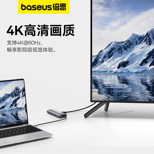 倍思 金属微光系列 七合一 HUB扩展坞 商品图2