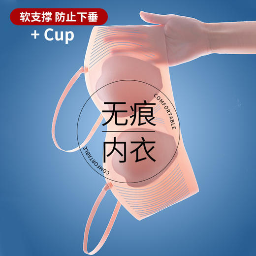黛唯梵芭蕾女孩+花瓣物语【两件装薄款内衣】薄款内衣女大胸显小胸聚拢 舒适无钢圈收副乳防下垂文胸 选自高品质面料，穿着舒适贴身，清凉一夏冰丝裸感，打造诱人曲线！ 商品图4