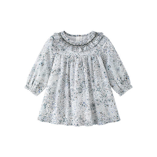 【商场同款】英氏女童连衣裙春夏宝宝荷叶领裙子 商品图4