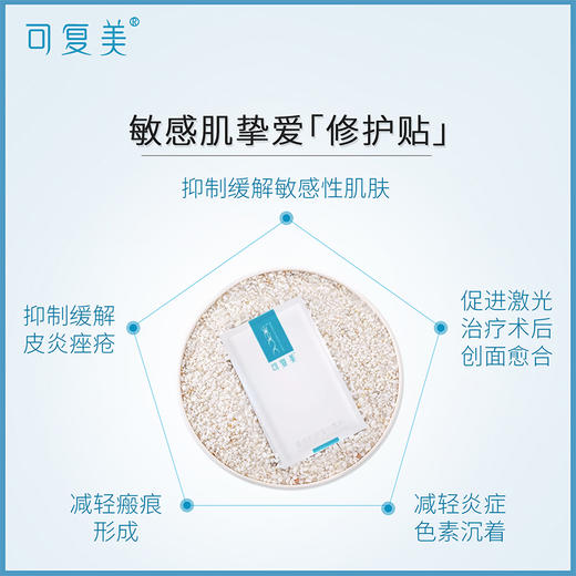 可复美 | 类人胶原蛋白面膜 5片/盒｜促进创面愈合 激光术后修复 缓解皮炎痤疮 敏感肌肤修复 减轻炎症色素沉着及瘢痕形成 商品图2