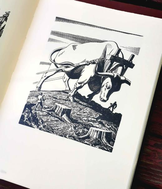 定制毛边本+藏书票编号本，作者签名钤印！！《洛克威尔•肯特插图选》，美国 肯特绘，吴伟编著，定制毛边本，作者签名钤印，黑色布面精装，白色布面函套，附赠明信片，凸版印刷书票，16开，成品尺寸210*28 商品图6