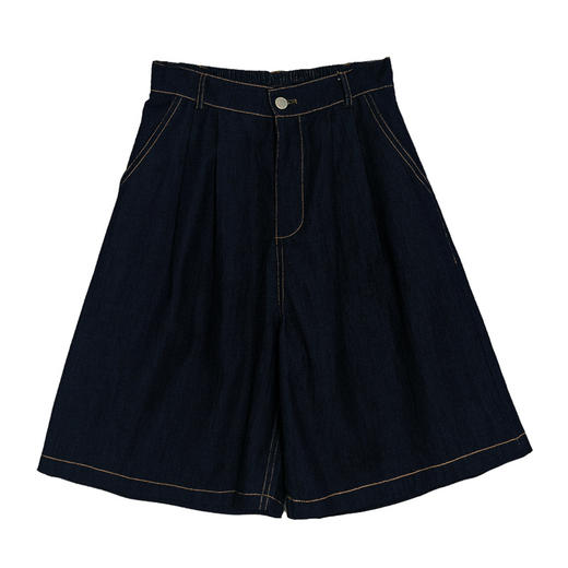 黛唯梵【日系棉牛仔短裤女阔腿裤上新啦！】2023夏季新款高腰休闲牛仔裤，轻薄舒适，时尚百搭。快来选购上架的新品吧，展现个性女力！ 商品图4