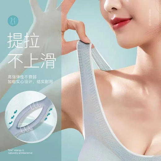 【超值两件装！无痕裸感内衣】超薄冰丝无痕内衣女，采用无钢圈设计，舒适贴合胸部，有效防止下垂，显著提升美背效果。大胸显小，大码文胸背心式，夏季穿着更加舒适。 商品图2
