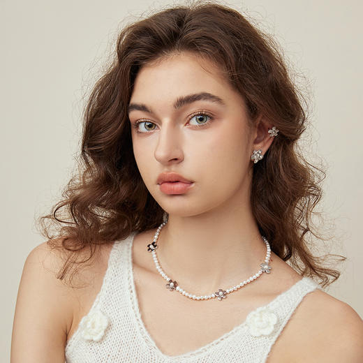 ARSIS｜繁绮系列 元气花花项链天然淡水珍珠精致轻奢甜美项链 商品图4