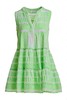 Ella Sleeveless Short Dress - N.Or-N.Lime/White  - 连身裙 - 绿色 商品缩略图3
