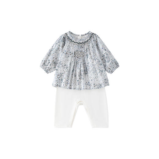 【商场同款】英氏新生儿衣服女宝宝连体外出可爱哈衣爬服款 商品图4