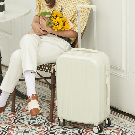 自然醒糖果色行李箱万向轮轻便粉色登机箱拉杆密码登机箱网红新款子母箱 商品图6