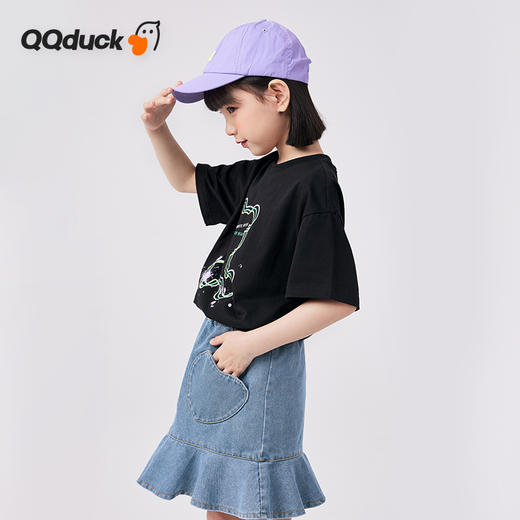 【120-165】【QQduck可可鸭】女童夏款休闲百搭短袖T恤QQduck可可鸭 商品图5