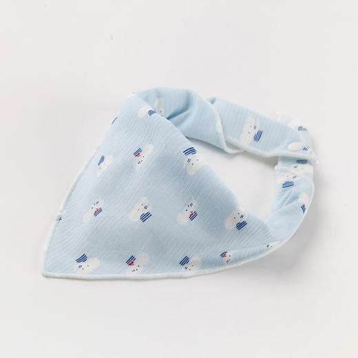 丽婴房-配饰类（夏）D0围兜天蓝 商品图0