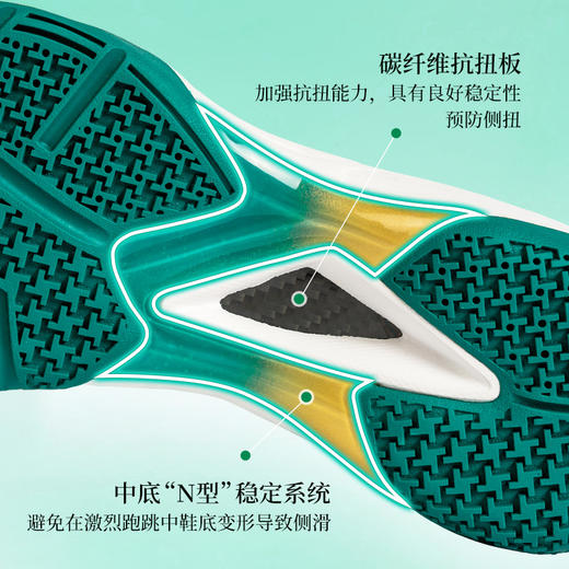 的幸&威臣联名款VS200G羽毛球鞋麒麟鞋国风防滑透气专业跑步鞋运动鞋 商品图3