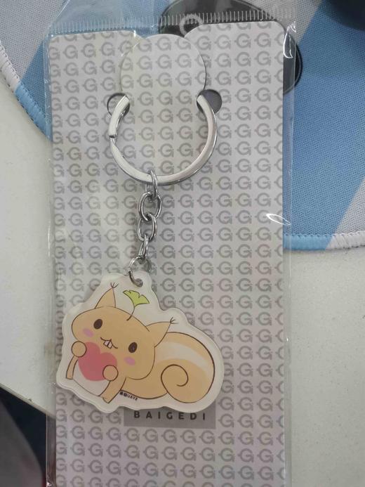 爱心松鼠钥匙扣 钥匙链 商品图1