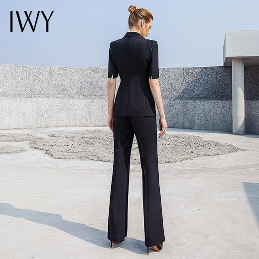 IWY/夏季高端西装套装女职业装套裤气质短袖女生正装232010C1+P3 商品图8