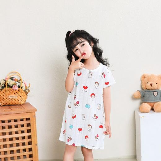 【捡漏价39.9元/2件】儿童短袖睡裙，夏季女童，纯棉宝宝薄款公主裙，女孩睡衣亲子家居裙 商品图3