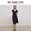 IN AND ON21870新款夏法式赫本风连衣裙女高腰显瘦V领气质收腰长裙 商品缩略图0
