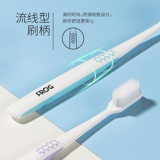 包邮 青蛙牙刷成人进口纳米刷丝护龈精巧超薄头刷头(颜色随机) 商品图4