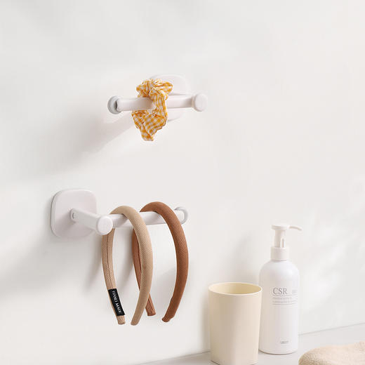 FaSoLa 免打孔挂钩粘胶壁挂衣架厨房浴室卫生间无痕贴粘钩 商品图1