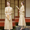 新中式复古印花夏新款百搭吊带背心半身裙三件套HR-EHJY3129 商品缩略图1