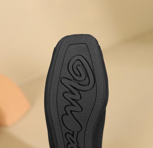 西村名物2023年秋季新款低跟圆头饰扣小香风法式单鞋X23CE33681 商品图8