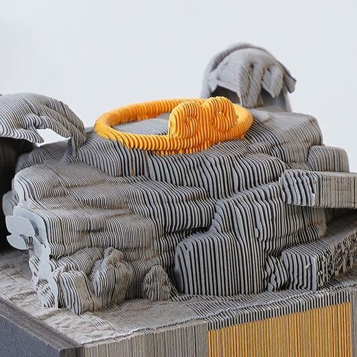 3d立体便签纸地球日历手撕便利贴高颜值建筑纸雕霍格沃茨三维定制 商品图3