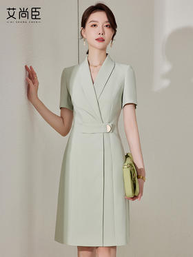 职业装连衣裙女夏季正装韩版气质女神范高端西装裙工作服显瘦裙子