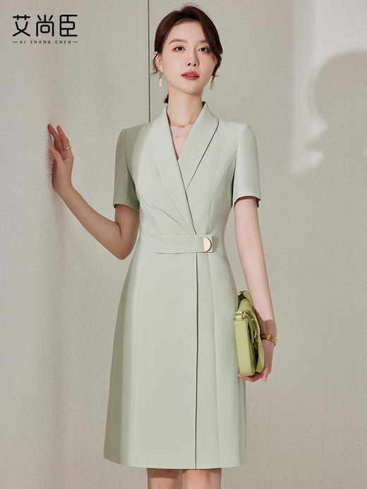 职业装连衣裙女夏季正装韩版气质女神范高端西装裙工作服显瘦裙子 商品图0