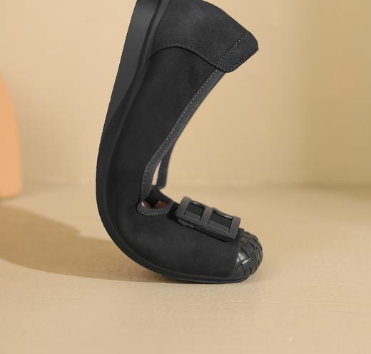 西村名物2023年秋季新款低跟圆头饰扣小香风法式单鞋X23CE33681 商品图7