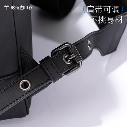 拇指白小衫手工牛皮编织双肩包至简品质系列 商品图4