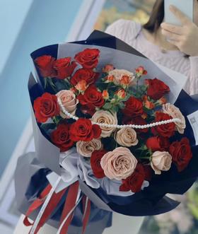 卡布奇诺玫瑰花束