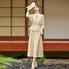 新中式复古印花夏新款百搭吊带背心半身裙三件套HR-EHJY3129 商品缩略图5