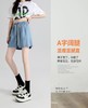 米莎桐-天丝牛仔短裤2023新款夏季透气百搭休闲宽松裤女A字松紧腰时尚 商品缩略图0