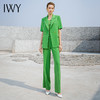IWY/绿色西装套装女夏季职业装设计感套装女工作服套装232012C1+P6 商品缩略图0