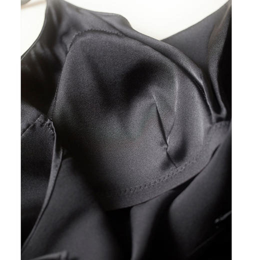 TG-TG03S257夏季高奢重磅19姆米真丝光面弹力缎带乳胶胸垫桑蚕丝吊带背心 商品图2