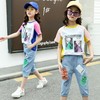 女童夏装套装2023新款儿童女孩夏季洋气中大童跨境网红运动两件套 商品缩略图0