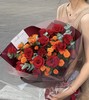 红玫瑰+橙色芭比花束 商品缩略图0