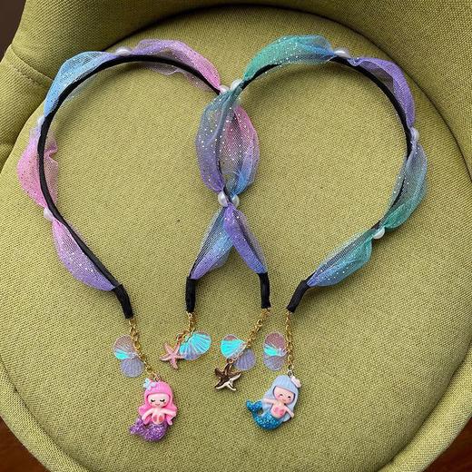 儿童发箍女美人鱼韩国公主冰雪百搭女孩发卡女童头箍宝宝头饰潮 商品图7