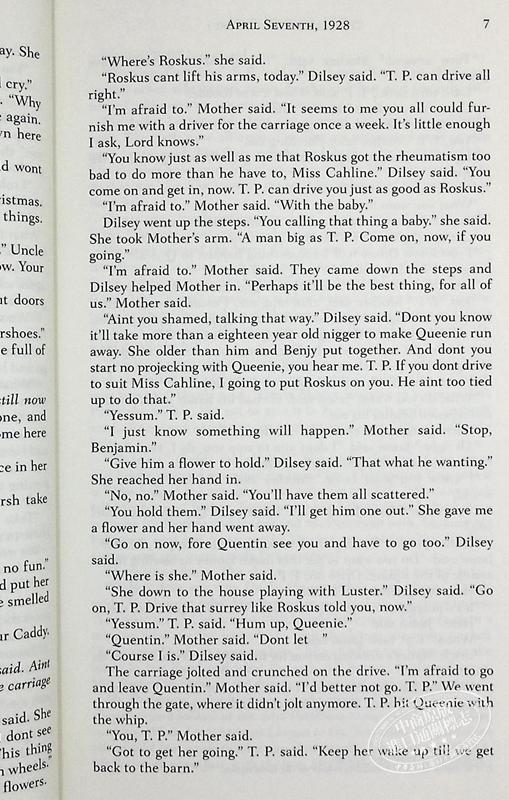 【中商原版】喧嚣与躁动 诺顿文学解读系列 英文原版 The Sound and the Fury William Faulkner 商品图6