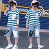 男童夏装短袖套装2023新款洋气男孩宝宝衣服潮儿童时髦帅气两件套 商品缩略图3