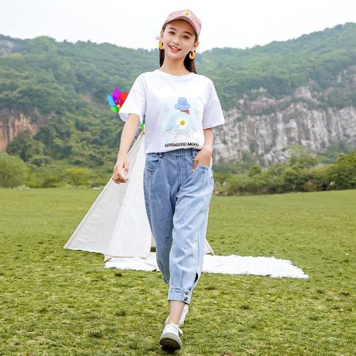 网红套装女童夏装2023新款洋气儿童夏季中大童运动女孩短袖两件套 商品图1