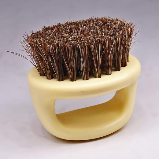 文玩核桃保养刷方便携带马鬃毛刷马尾菩提籽包浆刷软毛便携式棕色 商品图5