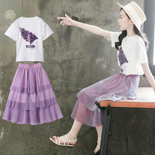 女童连衣裙夏装2023新款儿童装洋气套装裙子夏季大童女装10岁女孩 商品图1