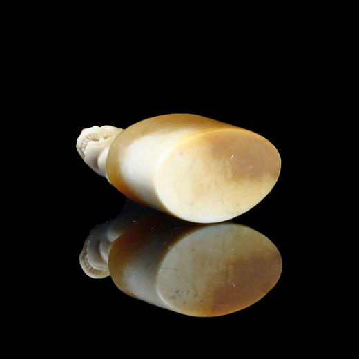 孤品014564:老挝石北部黄貔貅钮随形章-3.0*1.9*3.8cm 商品图4