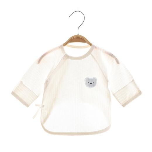 新生儿衣服夏季薄款上衣初生儿纯棉无骨爬服男女宝宝长袖半背衣 商品图4