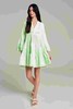 Devotion Twins - ELLA DRESS SHORT - Neon Green/N.Lime/White - 女装 - 连身裙 - 绿色 商品缩略图0
