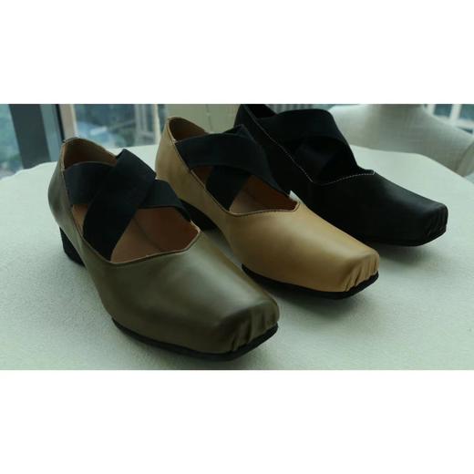 【à perles】uma做旧手工复古擦色交叉绑带芭蕾舞鞋【清仓，不退不换】 商品图0