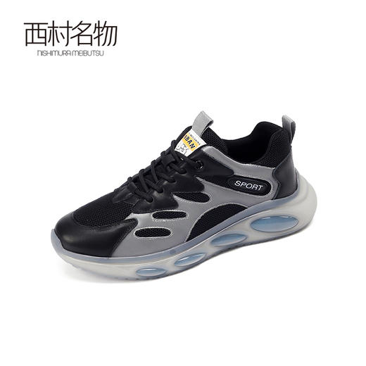 西村名物2022夏季新款轻便减震网面潮流男士运动鞋休闲鞋T12AW10501 商品图1