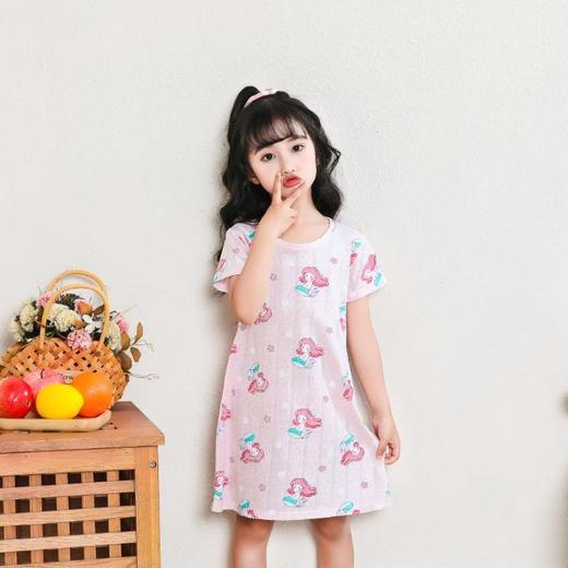 【捡漏价39.9元/2件】儿童短袖睡裙，夏季女童，纯棉宝宝薄款公主裙，女孩睡衣亲子家居裙 商品图1