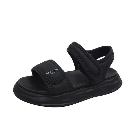 2023年夏季新款童鞋轻便透气儿童凉鞋韩版时尚厚底女童露趾沙滩鞋_HLY 商品图4