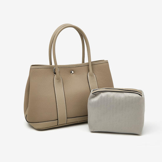 Safiya/索菲娅头层牛皮2023新款菜篮大容量单肩包女式斜挎手提包SF9135033Y 商品图2