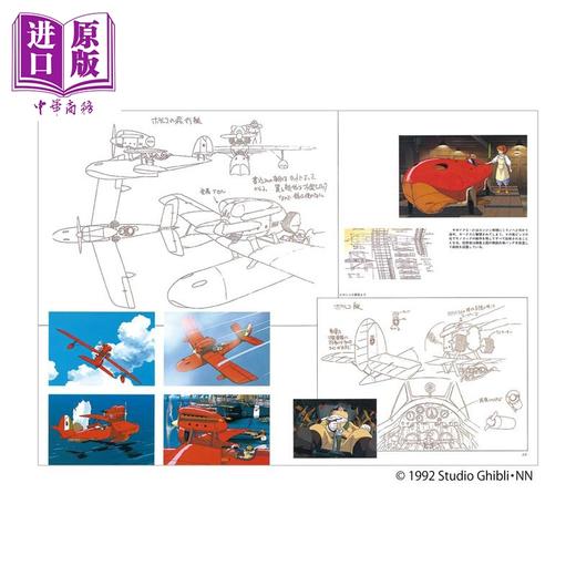 预售 【中商原版】宫崎骏 红猪 官方设定集原画集 进口艺术 The Art Of 紅の豚 アニメージュ编集部 徳间书店出版 日文原版 商品图3