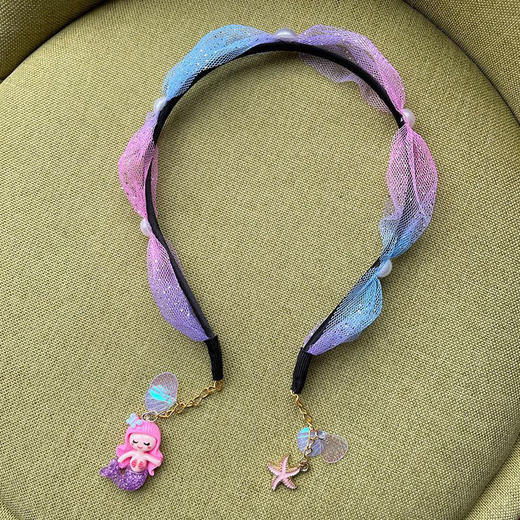 儿童发箍女美人鱼韩国公主冰雪百搭女孩发卡女童头箍宝宝头饰潮 商品图5